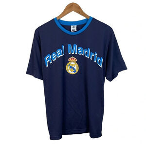 TS165 Mens Real Madrid Soccer Futbol Club Ringer Jersey Shirt M
